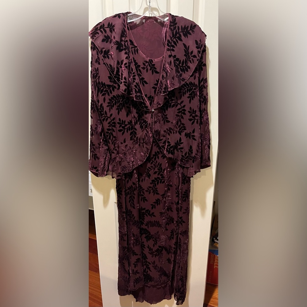 Maroon/ purple dress and jacket